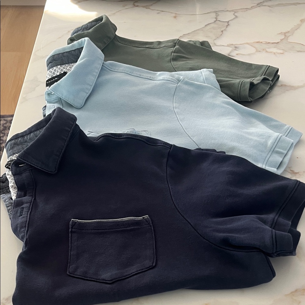 Men’s Tahari 100% cotton short sleeve shirts- set of 3!